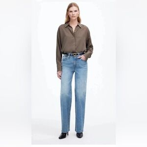 Madewell Light Blue The Petite Perfect Vintage Wide Leg Jeans P33 NWT